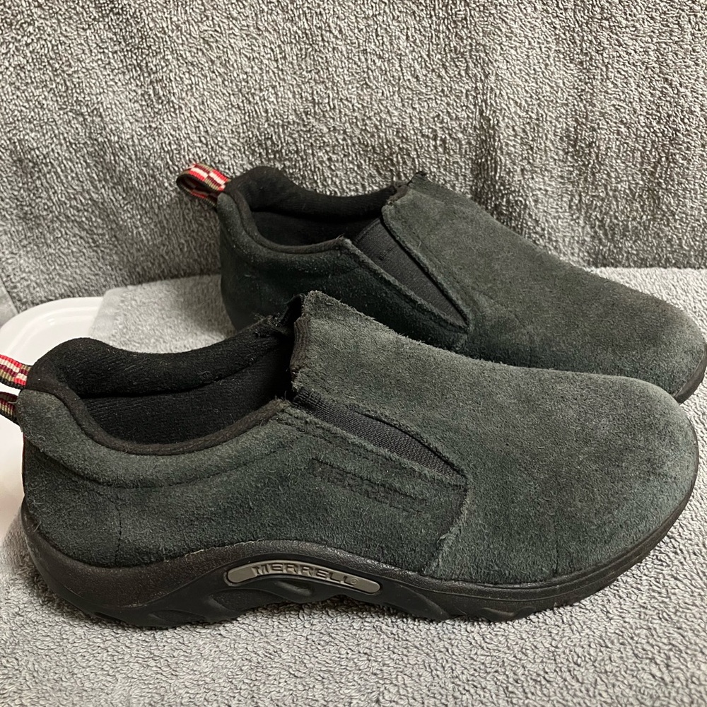 Merrell Kids Moccasins - Black and Gray